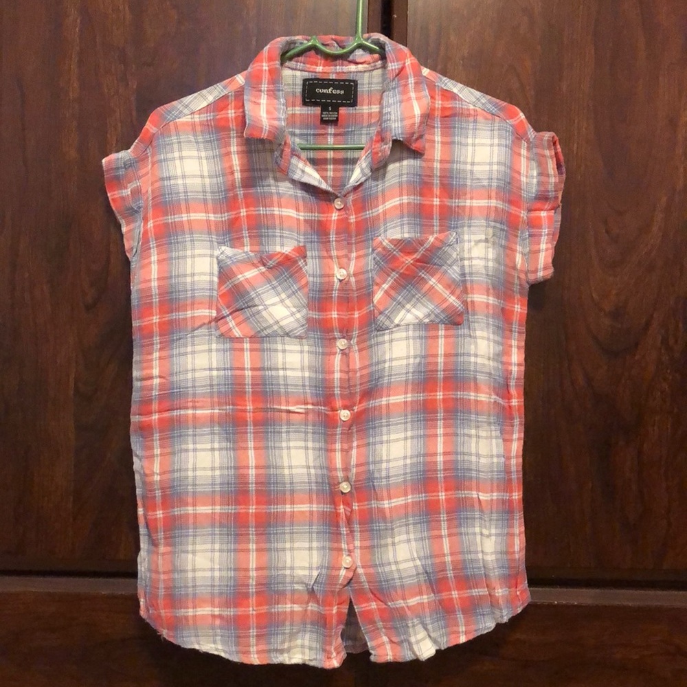 Short sleeve plaid